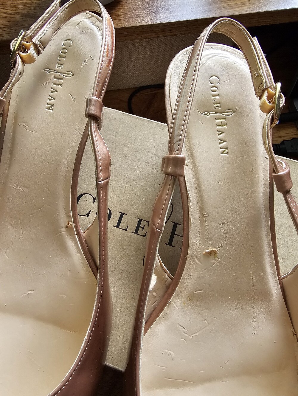 Cole Haan Sling-back Kitten Heel Pumps - Picture 5 of 7